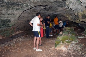 visita guidata in grotta Montani (agosto 2015)