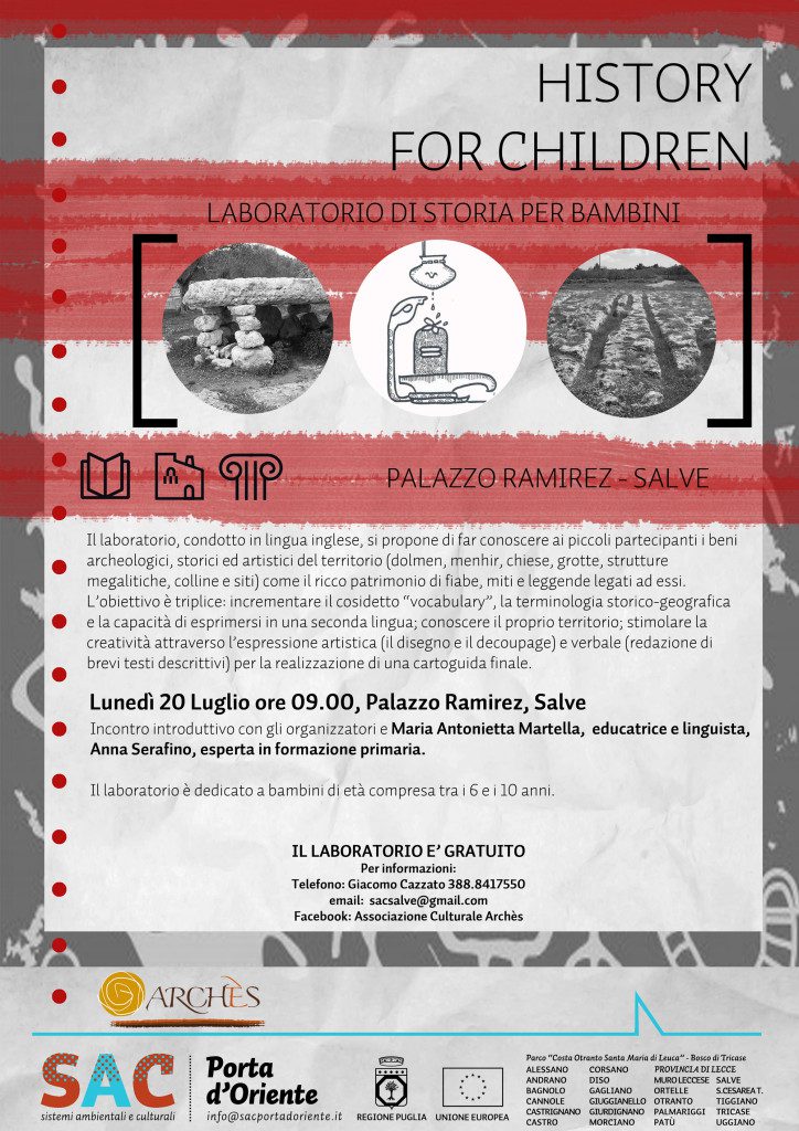 Laboratorio di Inglese per bambini “HISTORY FOR CHILDREN”